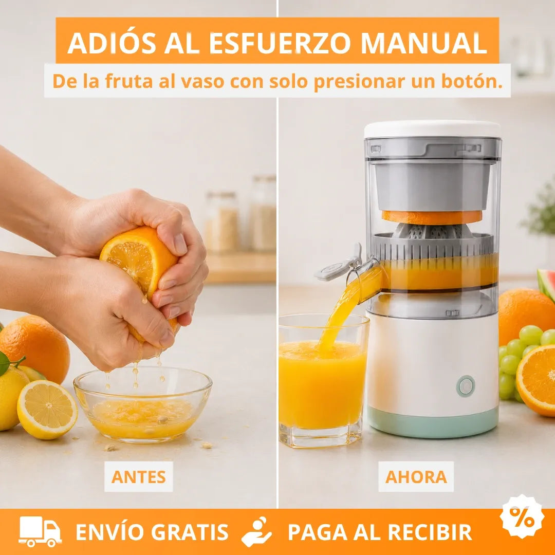 Exprimidor Eléctrico Portátil Recargable - Jugo Natural En Segundos