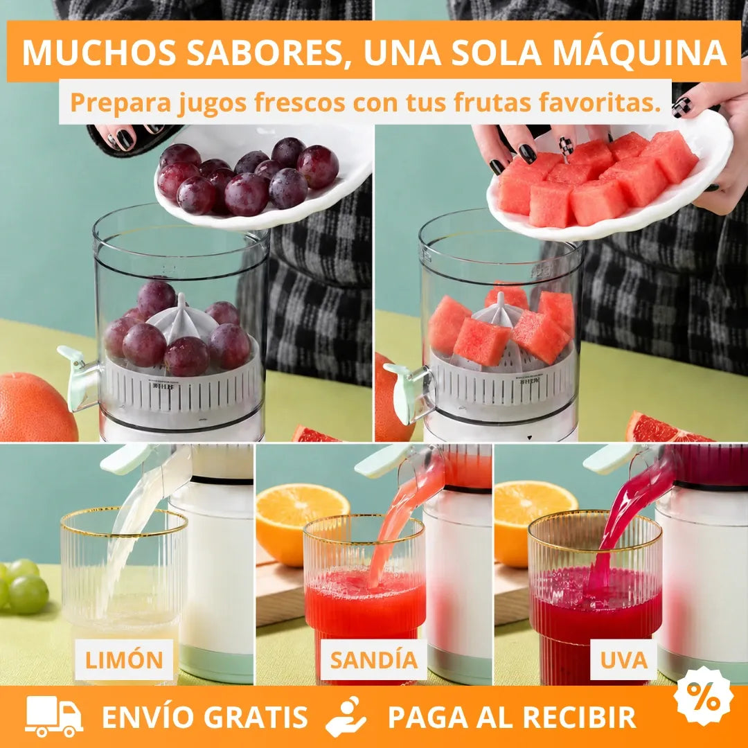 Exprimidor Eléctrico Portátil Recargable - Jugo Natural En Segundos