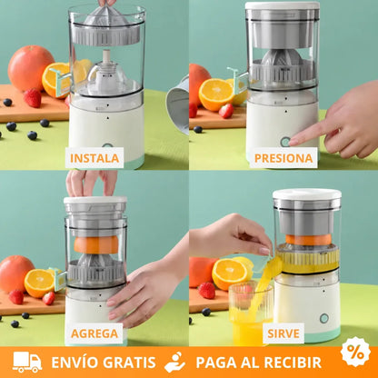 Exprimidor Eléctrico Portátil Recargable - Jugo Natural En Segundos